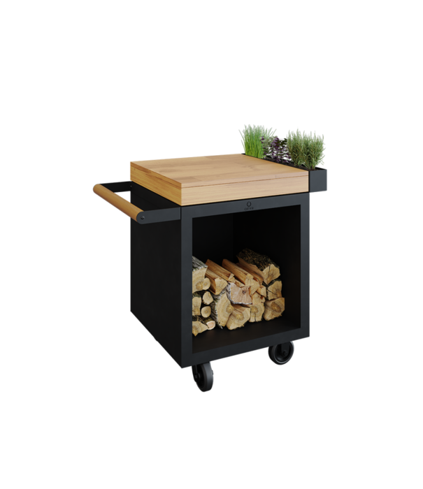 Ofyr OFYR - Mise en Place Table Black 65 PRO Teak Hout