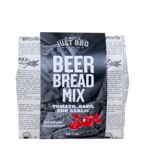 Not Just BBQ Beer Bread Tomato, Basil, Roasted Garlic 500g