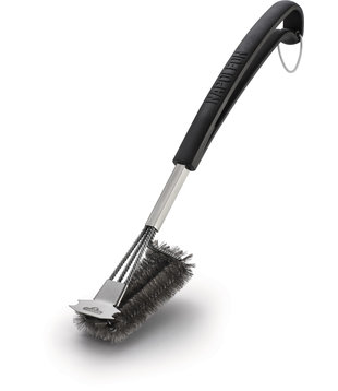 Napoleon - RVS grillborstel 3x parallel met schraper