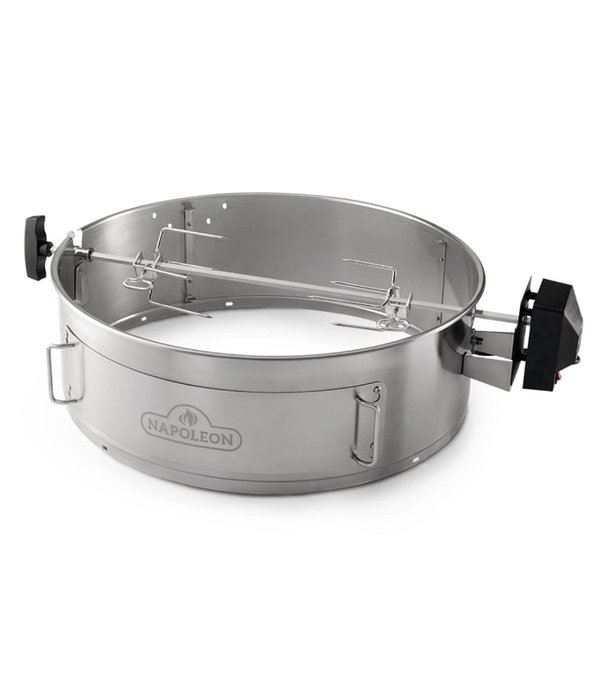 Napoleon ACTIE: Draaispit (heavy duty) en pizza-oven voor houtskoolbarbecue ø57cm