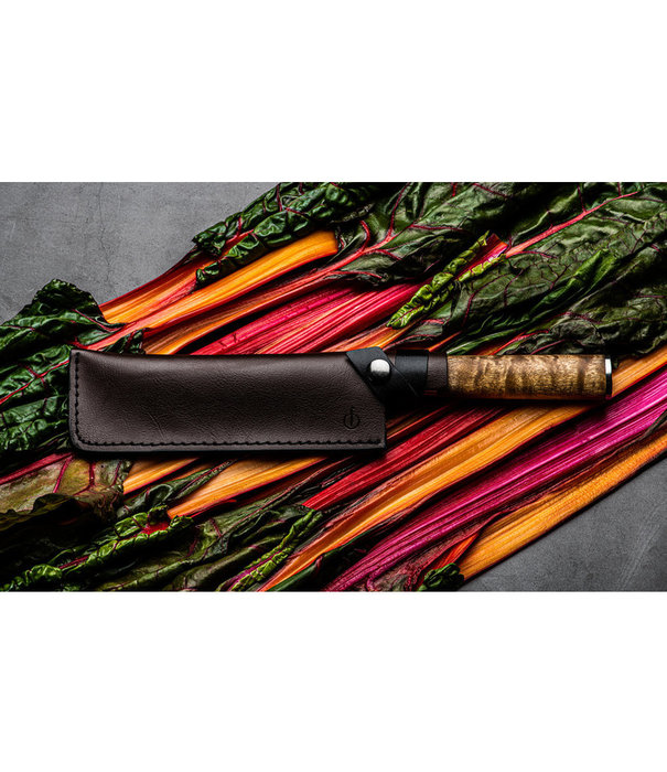 Forged Leather Forged - Lederen Hoes Hakbijl (Japans Groentemes)