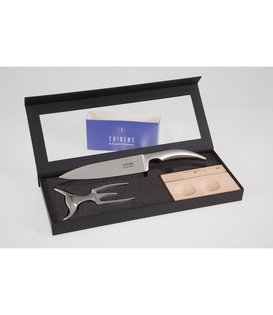 Tridens - Brushed Fork & Goyon-Chazeau cutting set