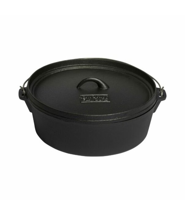 Fun Cooking Trading Smokin' Flavours - Gietijzeren Dutch Oven Large (31 cm - 4,5L)