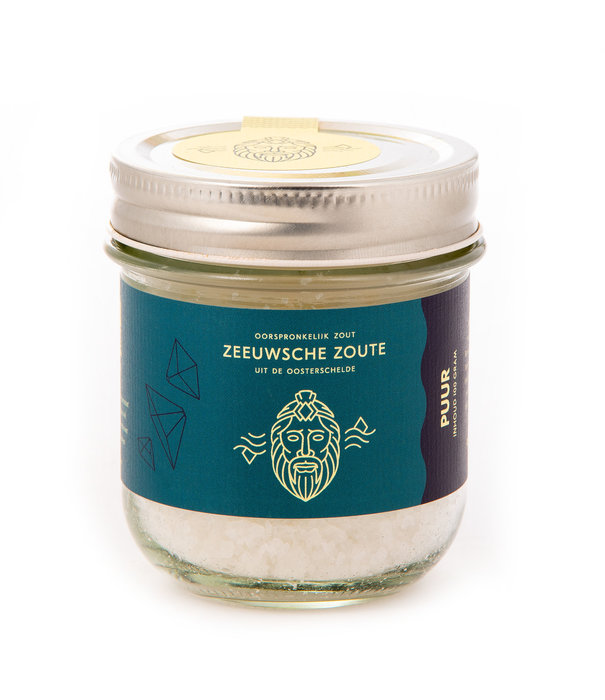 Zeeuwsche Zoute Zeeuwsche Zoute Glazen Pot Puur (100 gram)