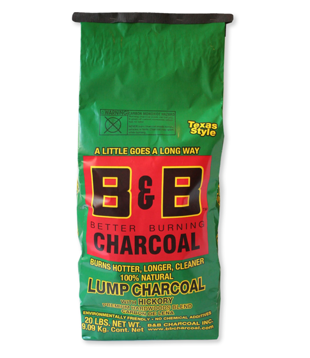 B&B Charcoal B&B Charcoal - Hickory Lump Charcoal 20lb / 9 kg