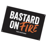 ACTIE: The Bastard - Man Cave Plate 'Bastard on fire'