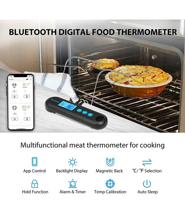 Inkbird Inkbird - IHT-2PB (Ultrafast Instant & Bluetooth Thermometer met Probes)