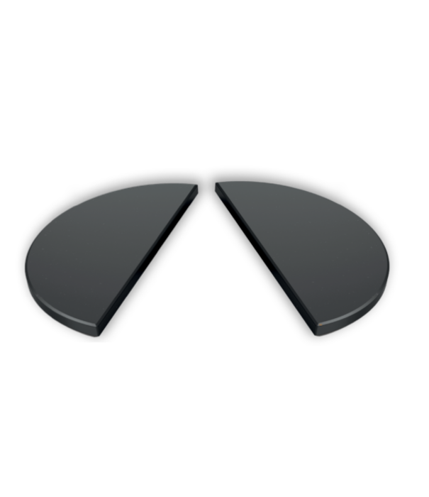 The Bastard ACTIE: The Bastard - Set van 2 - Halve Maan Deflectorsteen  (half moon stone) Stone XL