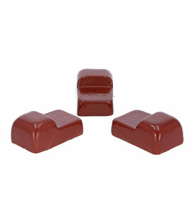 Keramische voetjes Rood (set van 3) "Classic"