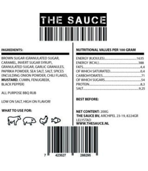 The Sauce The Sauce - The Rub (in the Can) (200 gram)