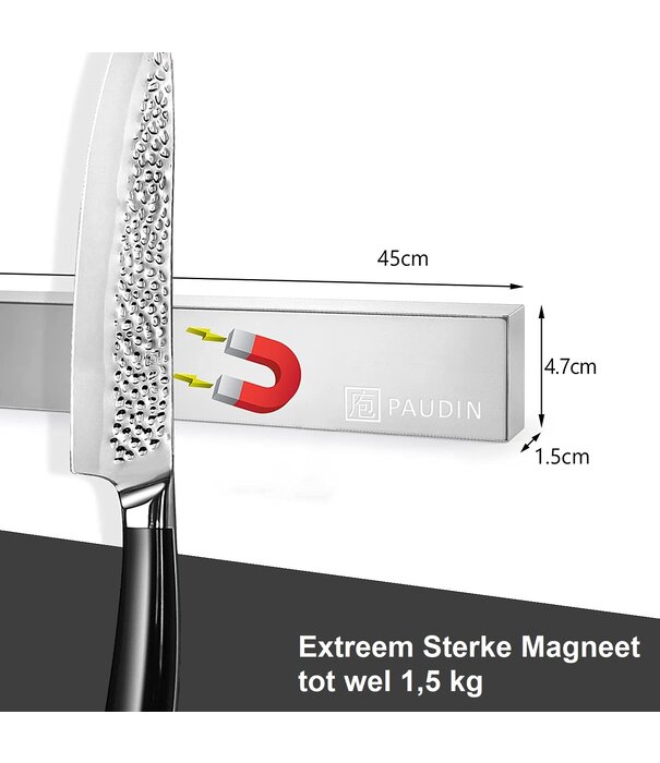 Paudin Paudin - RVS Magneetstrip
