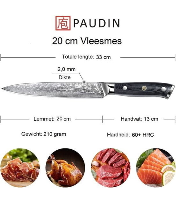 Paudin Paudin - C5 Vleesmes (20 cm)