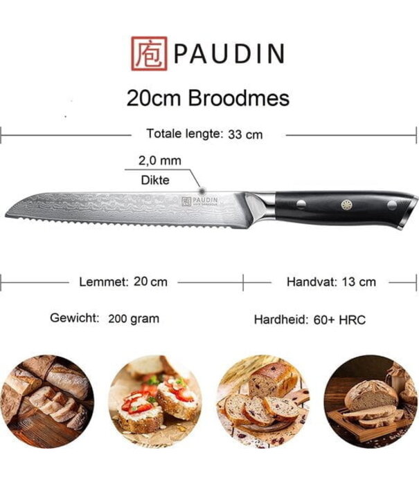 Paudin Paudin - C2 Broodmes (20 cm)