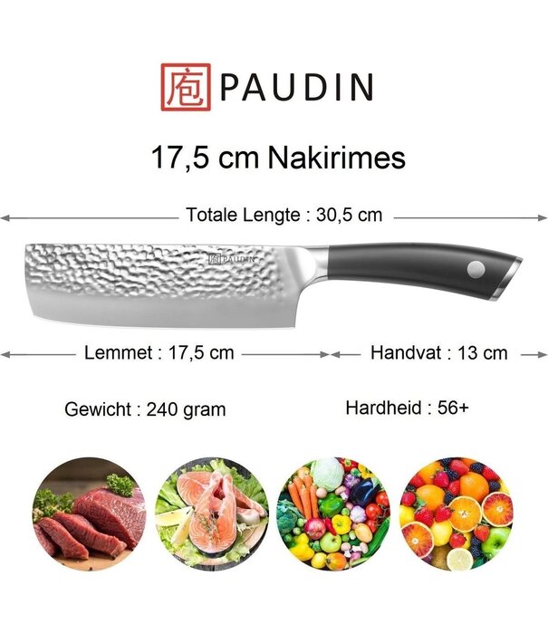 Paudin Paudin - HP4 Nakiri mes (17,5 cm)