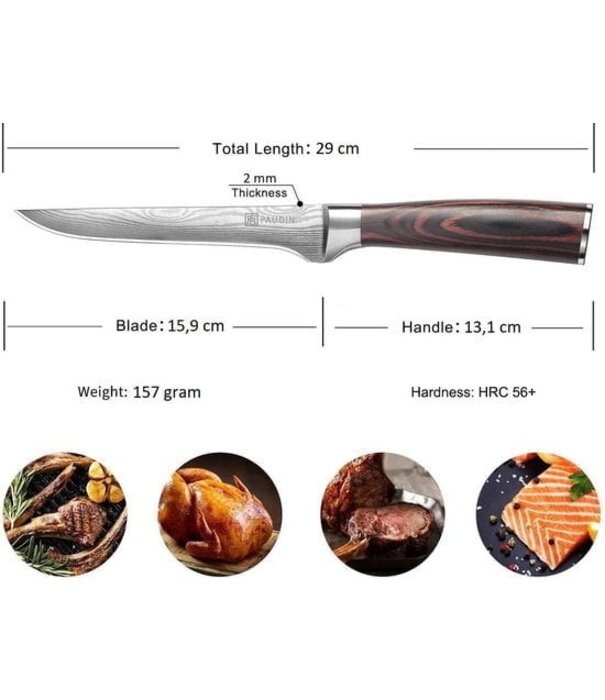 Paudin Paudin - N10 Fileer- of Uitbeenmes (15 cm)