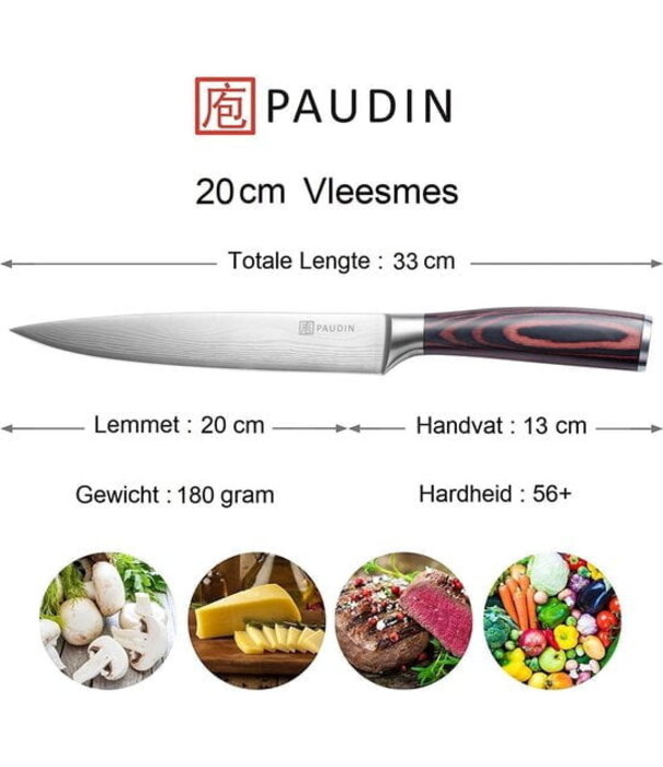 Paudin Paudin - N9 Vleesmes (20 cm)