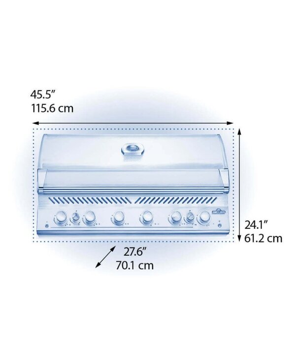 Napoleon Napoleon - 700-Series 44", RVS, inbouw, incl. draaispit