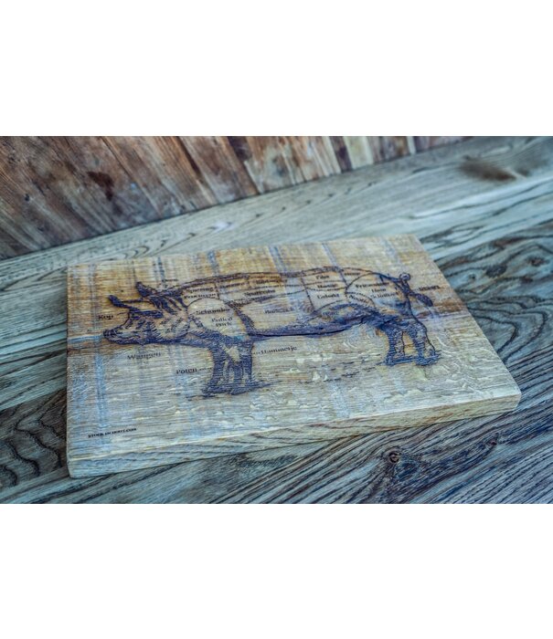 Rough Cooking Rough Cooking - Wandbord Varken (27x41x3 cm)