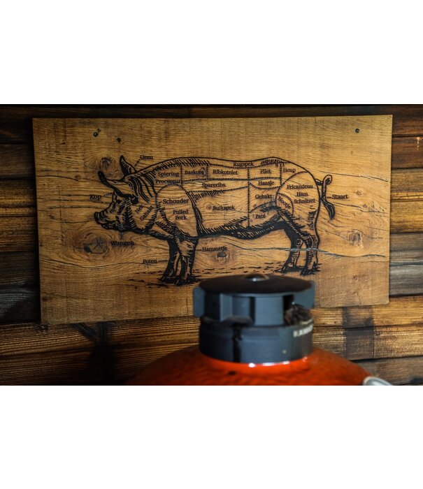 Rough Cooking Rough Cooking - Wandbord Varken (27x41x3 cm)