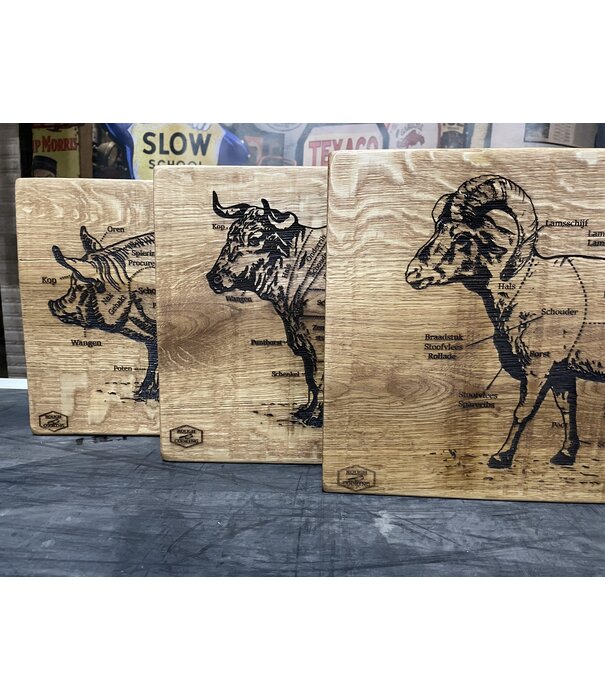 Rough Cooking Rough Cooking - Wandbord Varken (27x41x3 cm)