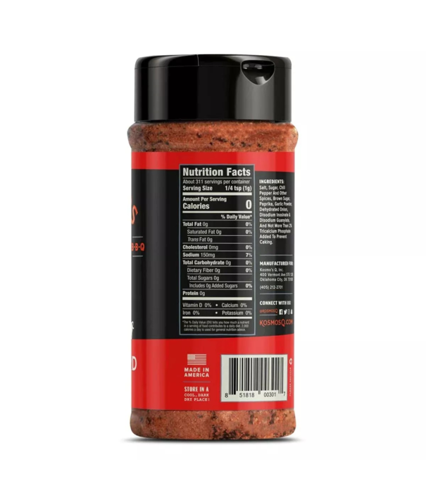 Kosmos Q Kosmo's Q - Dirty Bird Chicken Meat Dry Rub (11oz, 311 gram)