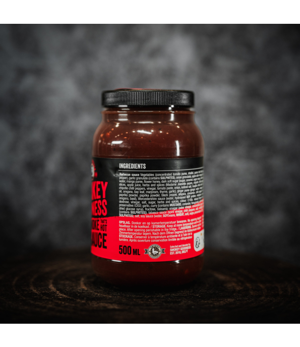 Smokey Goodness Smokey Goodness - Holy Smoke That's Hot (BBQ Sauce 500ml) NIEUW