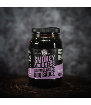 Smokey Goodness - Blackstrap Coffee Molasses (BBQ Sauce 500ml) NIEUW