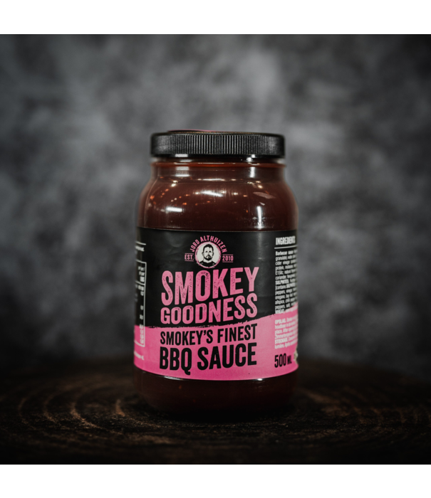 Smokey Goodness Smokey Goodness - Smokey's Finest Sauce (500 ml) NIEUW
