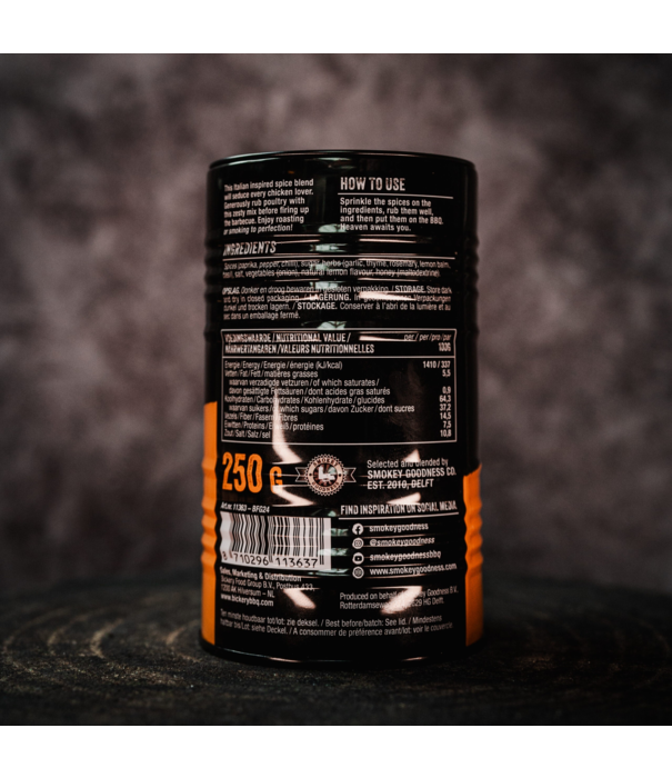 Smokey Goodness Smokey Goodness - Cheeky Chicken Rub (250gr) NIEUW
