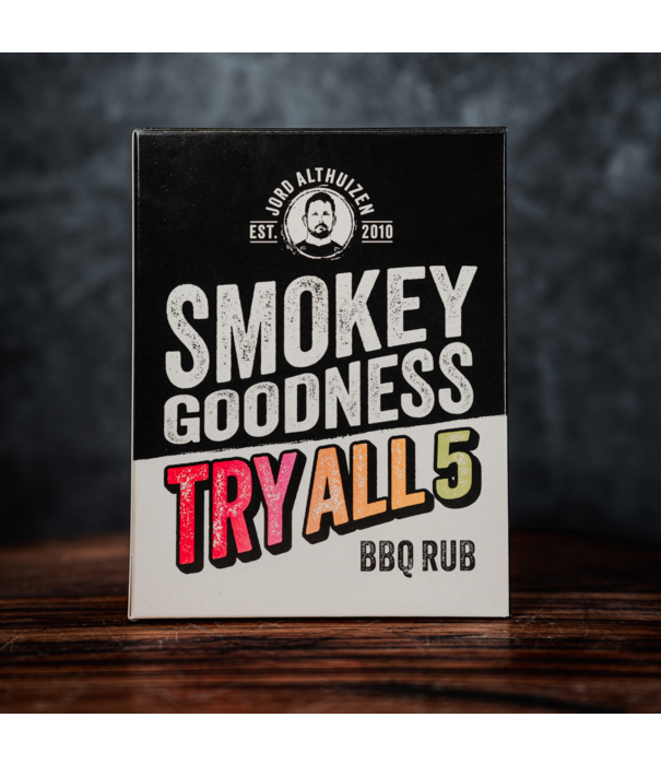 Smokey Goodness Smokey Goodness - Try All 5 (Rubs Set - 150g - 5 x 30g) NIEUW