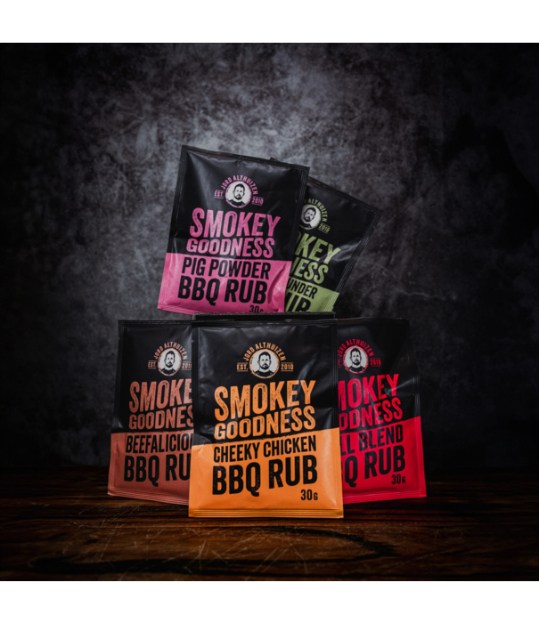 Smokey Goodness Smokey Goodness - Try All 5 (Rubs Set - 150g - 5 x 30g) NIEUW
