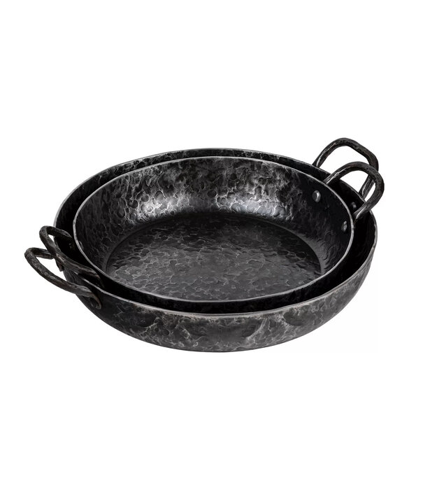 Forged Forged - Koekenpan met 2 handvatten 28 cm (Carbon Staal)