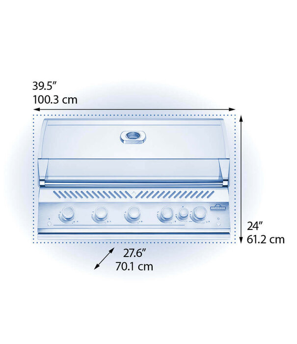 Napoleon Napoleon - 700-Series 38", RVS, inbouw, incl. draaispit