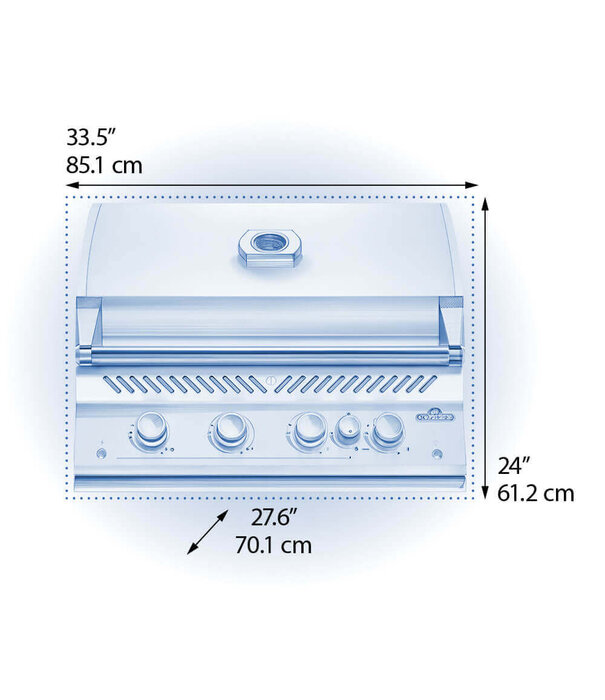 Napoleon Napoleon - 700-Series 32", RVS, inbouw, incl. draaispit