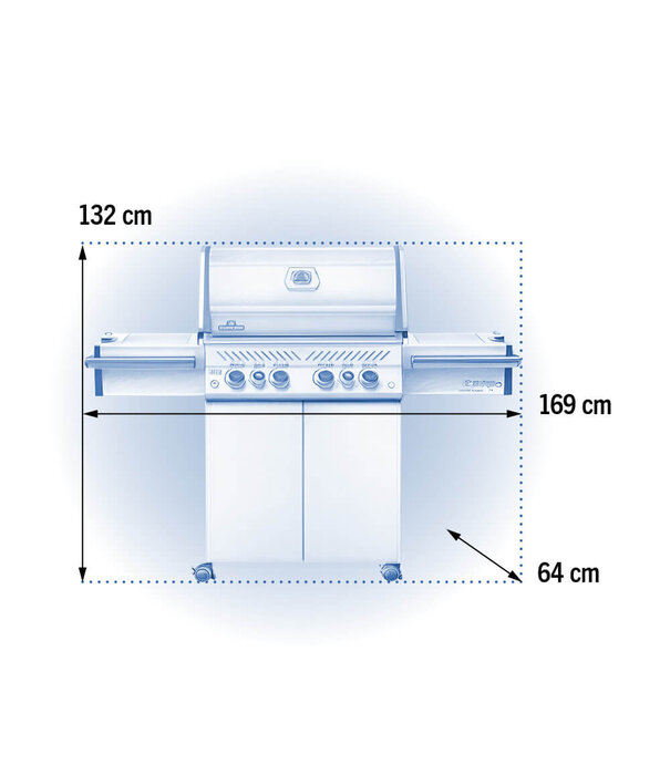 Napoleon Napoleon - Prestige PRO 500, RVS, aardgas, incl. draaispit