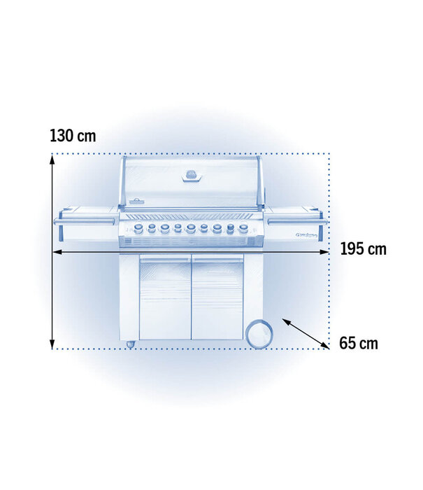 Napoleon Napoleon - Prestige PRO 665, RVS, aardgas, incl. draaispit