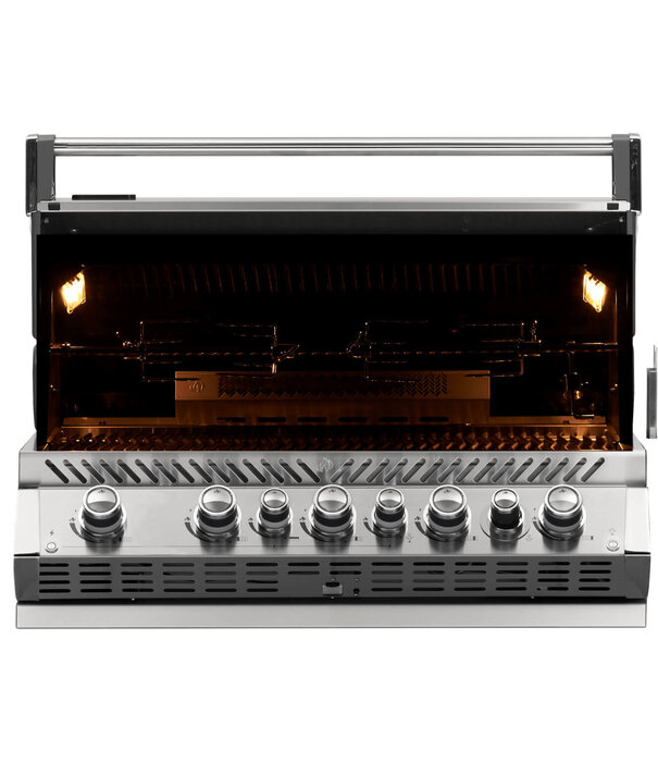 Napoleon Prestige Pro 665, RVS, inbouw, incl. draaispit