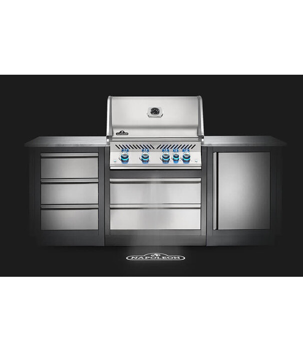 Napoleon Prestige Pro 500, RVS, inbouw, incl. draaispit