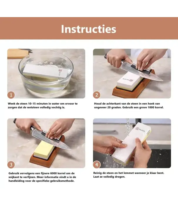 Paudin Paudin - KSW - Kitchen Sharpener Wetstone (Slijpsteen)