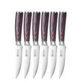 Paudin - S3 Steak Knife Set (6-delig, Steakmessen)