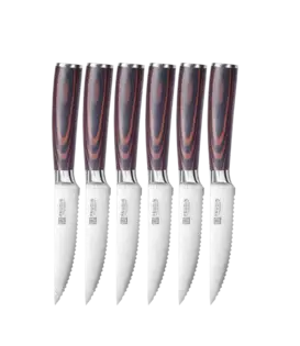 Paudin - S3 Steak Knife Set (6-delig, Steakmessen)