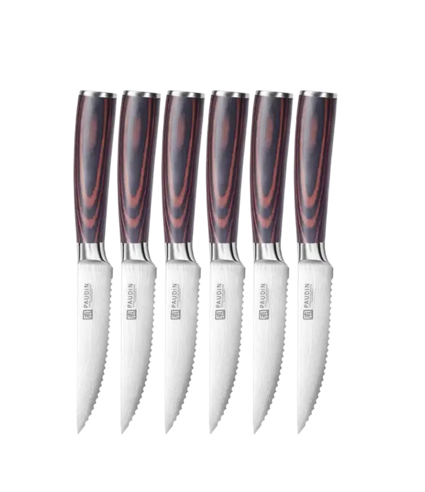 Paudin Paudin - S3 Steak Knife Set (6-delig, Steakmessen)