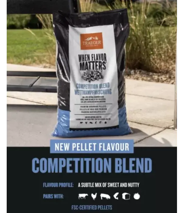 Traeger Traeger - Competition Blend Pellets 9kg (Nieuw)