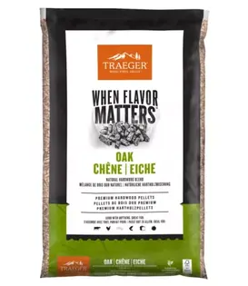 Traeger - Oak Pellets 9kg (Nieuw)