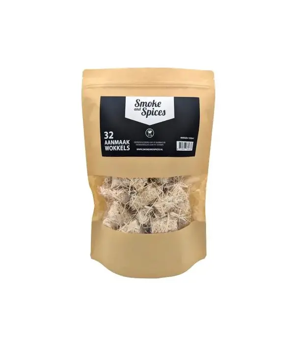 Smoke and Spices Smoke and Spices - Aanmaakwokkels 32 stuks (zak)
