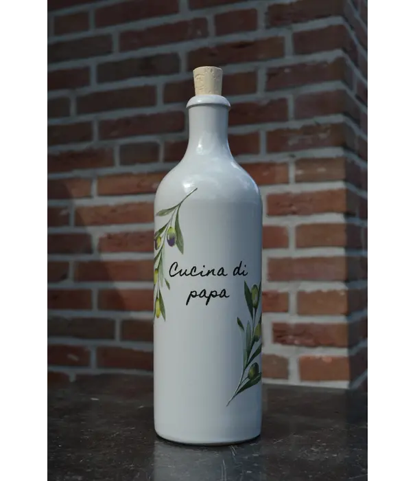 Menu'tje Marechal Fles Keramiek - 'Cucina di Papa' Olijf - 750ml