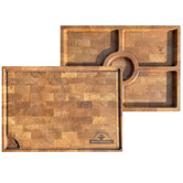 Best Charcoal - Eikenhouten Snij- en Serveerplank (Kopshout) - 40 x 30 x 4 cm