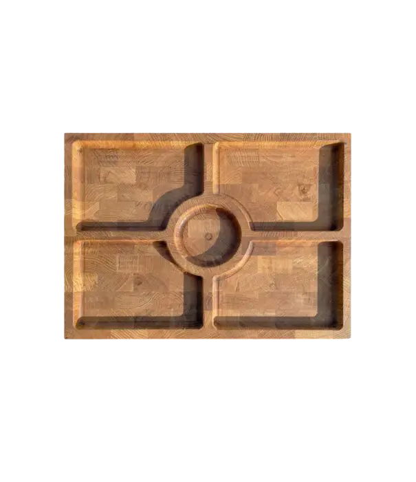 Best Charcoal Best Charcoal - Eikenhouten Snij- en Serveerplank (Kopshout) - 40 x 30 x 4 cm