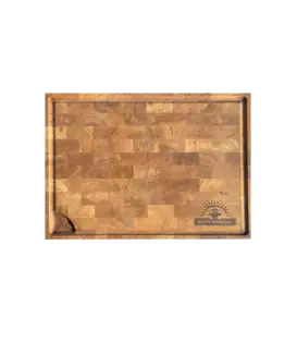 Best Charcoal - Eikenhouten Snijplank (Kopshout) - 40 x 30 x 4 cm