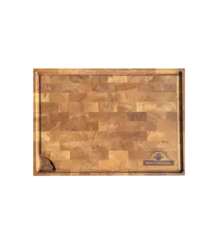 Best Charcoal - Eikenhouten Snijplank (Kopshout) - 40 x 30 x 4 cm